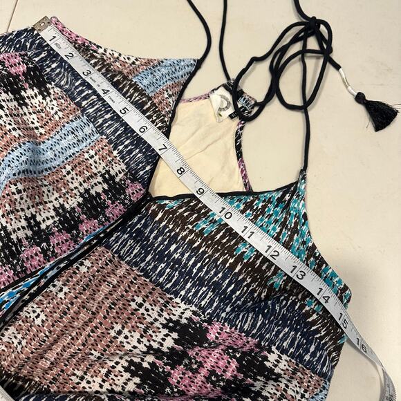 AKEMI + KIN Anthropologie Riviera Tassle cotton patchwork print womans sixe XS - Picture 15 of 16